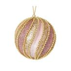 ショッピングオーナメント インテリア ファブリックオーナメント ボール ピンク