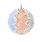 インテリア ファブリックオーナメント ビジュー パステル