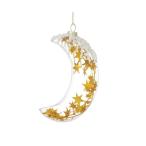 インテリア ガラスオーナメント ムーン ゴールド
