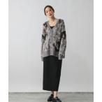 ショッピング柄 ワンピース 柄シャギーカーディガン＊スカートセット/580928