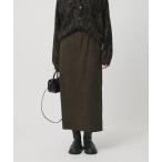 スカート スエードライク Iラインスカート