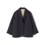 コート アウター SHIPS Primary Navy Label:ヘリンボーンツイード ジャケット コート レディース