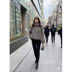 ショッピングもこもこ ブルゾン アウター 「もこもこ感がたまらない」プードルファーショートブルゾン レディース