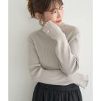 ショッピングプレート ニット セーター ハートプレートリブニットプルオーバー レディース