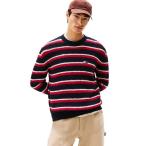 ショッピングトミーヒルフィガー セーター ニット レギュラーブラッシュドボーダーバッジセーター メンズ