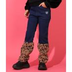 パンツ アニマル柄 ボア切替デニムロングパンツ 0926K キッズ 子供服 男の子 女の子