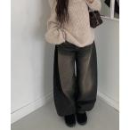 ジーンズ デニム デニムパンツ ビンテージウォッシングバルーンワイドデニムパンツ レディース メンズ