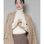 ニット セーター 洗濯機洗可メタルボタンリブニット レディース