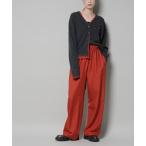 パンツ ウエストシャーリングゴムTRワイドパンツ レディース