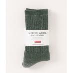 ショッピング靴下 靴下 「Healthknit」メリノウールフルクッションソックス メンズ