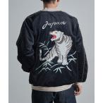 スカジャン 「HOUSTON」51522 VELVETEEN SOUVENIR JACKET (TIGER) メンズ