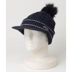 ニット帽 ニットキャップ キャロウェイ  ツバ付きビーニー レディース