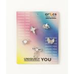 Crocs crocs Silver and Pink 5 Pack