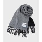 マフラー ウールリバーシブルマフラー メンズ