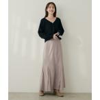 ショッピングハート スカート 「WEB限定」ハートウエスト起毛マーメイドスカート