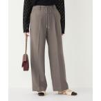 パンツ SHIPS Colors:「手洗い可能」ウールライク イージー ワイドパンツ（セットアップ対応可能）(2) レディース