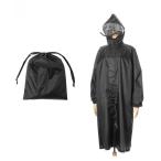 レインコート カッパ レインコート 撥水 収納袋付き リュック対応 自転車 レディース