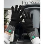 手袋 「 ammy. / エイミードット 」 ツートーン ニット スマホタッチ グローブ / 手袋 レディース