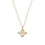 ネックレス K10YG ダイヤモンド ネックレス レディース