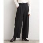 パンツ シャークスキン裏起毛スラックスパンツ レディース