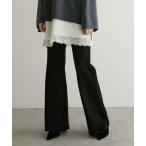  слаксы брюки обратная сторона ворсистый стрейч flare pants женский 