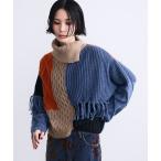 ニット セーター パッチワーク配色