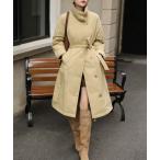 ダウンコート ダウンジャケット ベルト付きロングダウンコート (AW) レディース