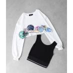  ансамбль Корея вкус sso выше like нашивка узор тренировочные брюки обратная сторона шерсть ансамбль Crew ( внутренний есть )