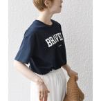 「SHIPS any」 半袖カットソー ONE SIZE ネイビー レディース