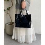 ショッピングエナメルバッグ 「DouDou」 「UN BILLION」ハンドバッグ FREE ネイビー レディース