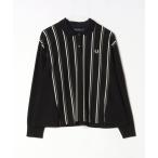 「FRED PERRY」 長袖ポロシャツ 10 ブラック レディース