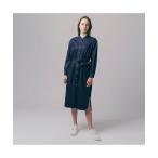 ショッピングラコステ 「LACOSTE」 長袖ワンピース 34 ネイビー レディース