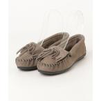 ショッピングMINNETONKA 「Minnetonka」 モカシンシューズ 6.5 グレー レディース