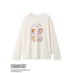 パジャマ ルームウェア 「PEANUTS」オリジナルアート ワンポイントロンT レディース