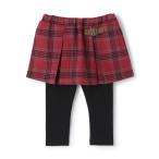 ショッピング子供服 パンツ 「リンク」チェックレギつきスカート キッズ 子供服 女の子
