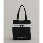 トートバッグ コットンフリルスクエアトート レディース