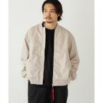 ショッピングcolors ブルゾン アウター SHIPS Colors:合成皮革 ボア ボマー ジャケット メンズ