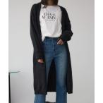 カーディガン ニットロングカーディガン レディース