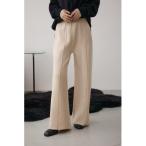 ショッピングワイドパンツ スラックス パンツ 格上げ ニットワイドパンツ レディース