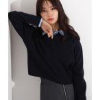 ショッピングトップス ニット セーター シャツレイヤードニットII レディース