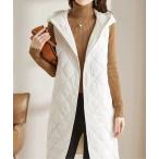 ショッピングダウンベスト ダウンベスト ベスト キルティングフードベスト レディース