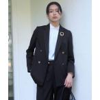 ジャケット テーラードジャケット 「size SHORTあり」Greed グリード ダブル ジャケット ウォッシャブル レディース