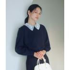 ショッピングレース ニット セーター 「WEB限定」エリレース 2WAY ニット プルオーバー ウォッシャブル レディース