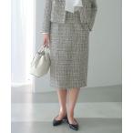 スカート ツイードライク タイト スカート