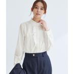 ブラウス シャツ フリル ディテール ブラウス マシンウォッシャブル UVカット レディース
