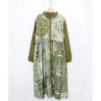 シャツワンピース 553240：星×タロットコラージュ柄シャツワンピ