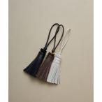 キーホルダー 「HASHIBAMI」天然石レザータッセルチャーム