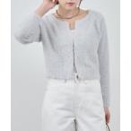 カーディガン ラメシャギーニットカーデ レディース