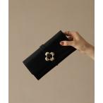 ショッピングフラワー 財布 「HASHIBAMI」フラワーバックル ロングウォレット レディース