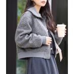 ショッピングcoca ブルゾン アウター カーリーボアブルゾン レディース